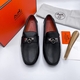 รองเท้าคัทชู แอร์เมส Loafer งานออริ งานดีสุด มาพร้อมอุปกรณ์ กล่อง พร้อมส่ง ถ่ายสดจากสินค้าจริง Size 40 - 45