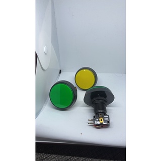 สวิทซ์ปุ่มกด Push Button Switch มีไฟโชว์ หน้าปัด5เซ็น  รอบคอขนาด22มิล สวิทช์กดติดปล่อยดับ เหมาะกับงานตู้คอนโทรล