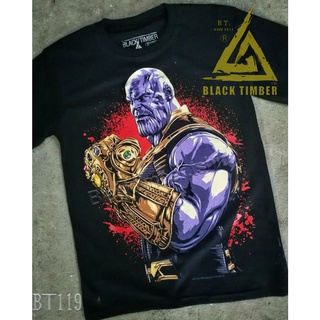 Thanos Endgame เสื้อยืด สีดำ BT Black Timber T-Shirt ผ้าคอตตอน สกรีนลายแน่น S M L XL XXL