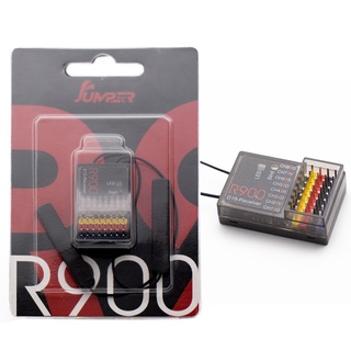 ตัวรับสัญญาณ Jumper R900 3.5V-7.4V 16CH Full Range PWM 900MHz 915mhz ระยะไกล สําหรับรีโมตคอนโทรล T18 T16 T18 Pro 1 ชิ้น