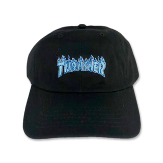 SLUM LTD - THRASHER OUTLINE FLAME DAD CAP Black