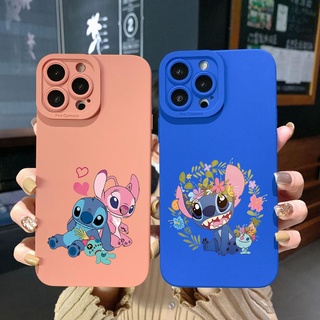 เคสโทรศัพท์มือถือ ขอบสี่เหลี่ยม ป้องกันเต็มเครื่อง ลาย Stitch สําหรับ VIVO Y15A Y15S T1 5G T1X Y02S Y21S Y21A Y21S Y33S Y12S Y11S Y12A Y01 Y1S Y20s Y20A