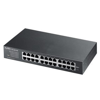 ZyXEL GS1100-24E Unmanaged Desktop Switch with rack-mount kit 24-port