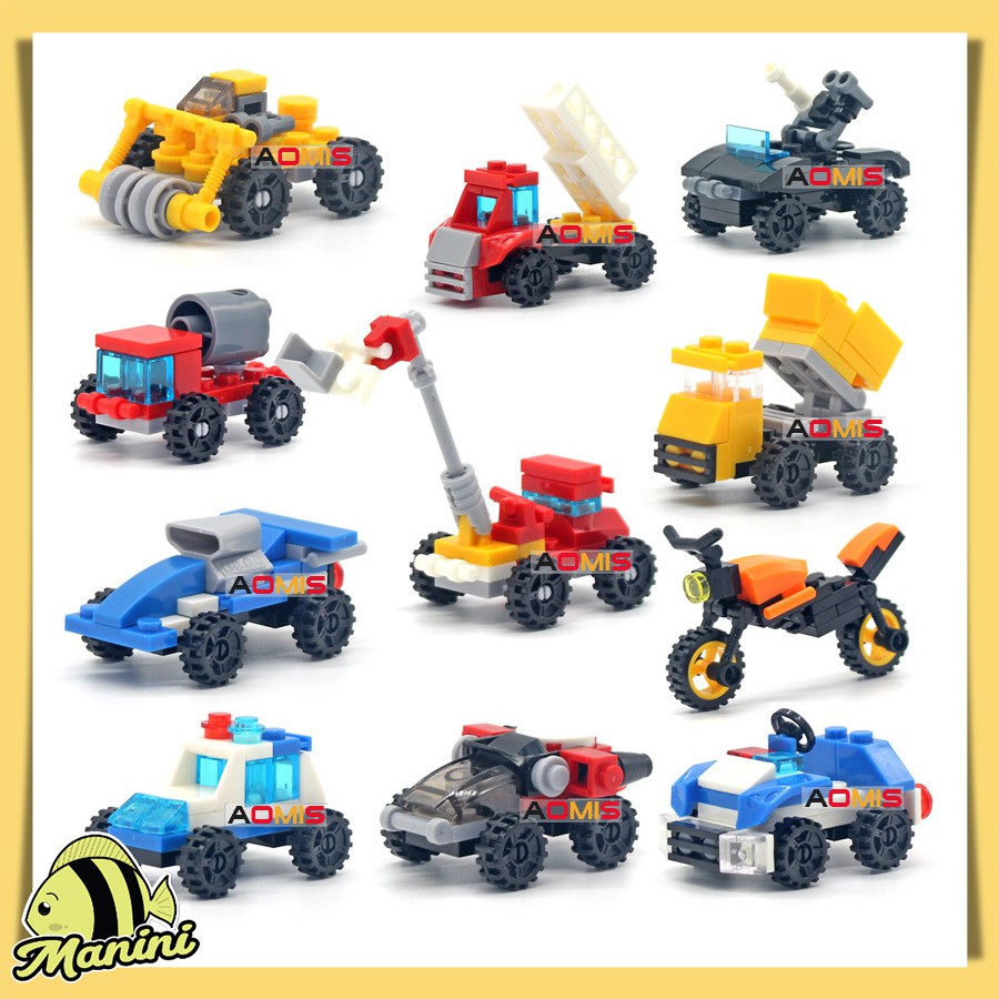 MANINI LEGO BULLDOZER ของเล่นตัวต่อเลโก้ขนาดเล็ก nano lego block