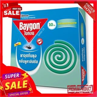 ไบกอน ยาจุดกันยุง กลิ่นยูคาลิปตัส 5 ขดคู่ x 6 กล่องBaygon Mosquito Coil Eucalyptus 10 Coils x 6