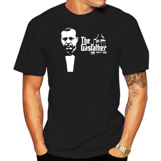 เสื้อยืดลําลอง ผ้าฝ้าย แขนสั้น คอกลม พิมพ์ลายตัวอักษร Recep Tayyip Erdogan Godfather The Gasfather Turkei Turkey ทรงหลวม