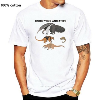 พร้อมส่ง เสื้อยืด พิมพ์ลาย Know Your Anteaters หลากสีสัน แฟชั่นสําหรับผู้ชายS-5XL