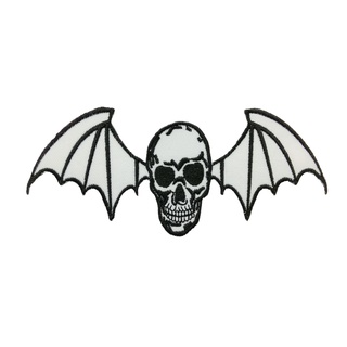 Avenged Sevenfold ตัวรีดติดเสื้อ หมวก กระเป๋า แจ๊คเก็ตยีนส์ Hipster Embroidered Iron on Patch  DIY