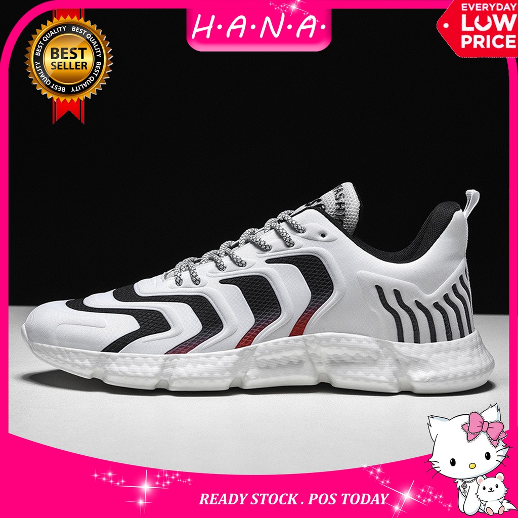 Orville Kasut Lelaki Jogging Casual Lace Up Low Top Cushion รองเท้าผ้าใบกีฬาผู้ชายรองเท้า