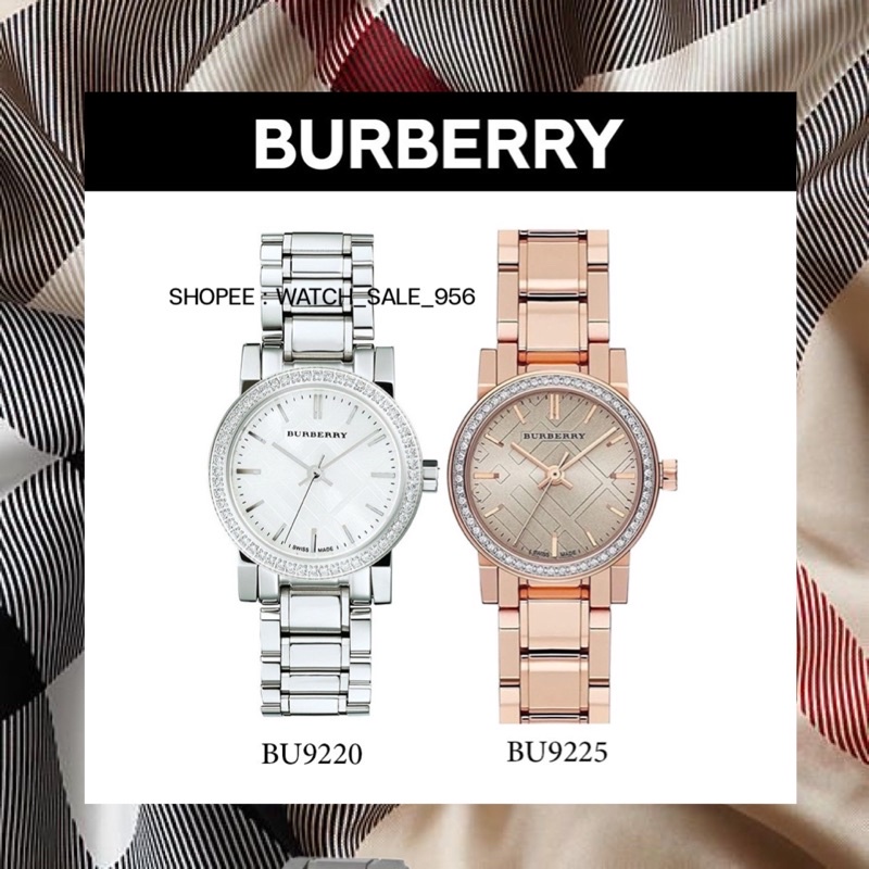 นาฬิกาผู้หญิง พร้อมส่ง Burberry The City Diamond Ladies Watch รุ่น BU9220 / BU9225