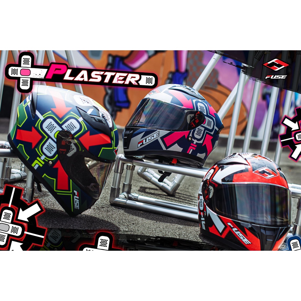 หมวกกันน็อค FUSE RAZOR 2021 ลายใหม่ล่าสุด แถมฟรีผ้าบัฟ - babybike9 ...