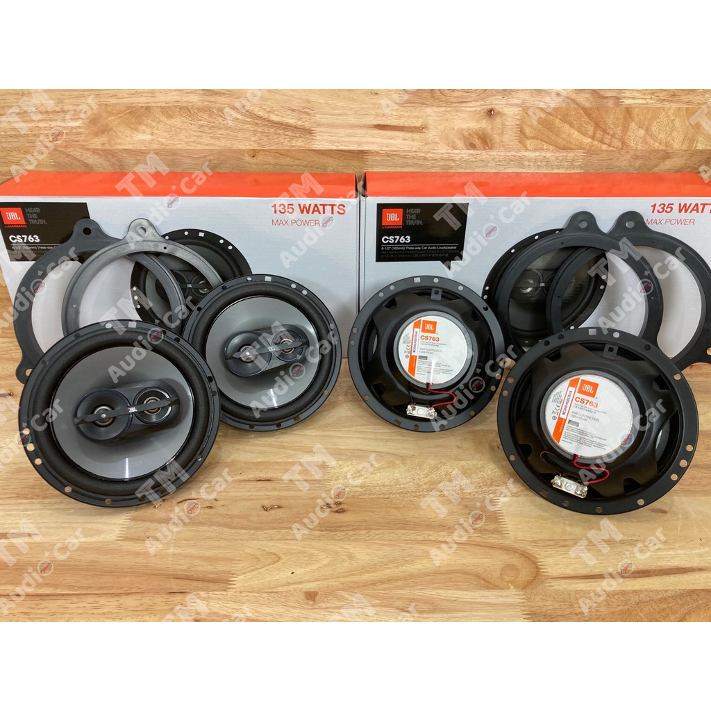 ฐานรองลำโพงตรงรุ่น NISSAN ลำโพงแกนร่วม ขนาด 6.5" JBL CS763 จำนวน 2คู่