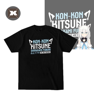 เสื้อยืด แขนสั้น คอสเพลย์ อนิเมะ Hololive Vtuber Shirakami Fubuki ทรงหลวม ขนาดใหญ่ สำหรับทุกเพศ