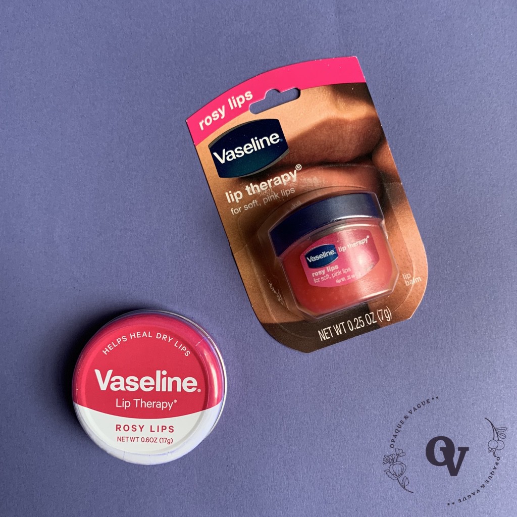 - Vasaline - Lip Therapy Rosy Lips 17 g / 7 g | Pink Lip Balm Petroleum Jelly USA ลิปบาล์ม วาสลีน ชม