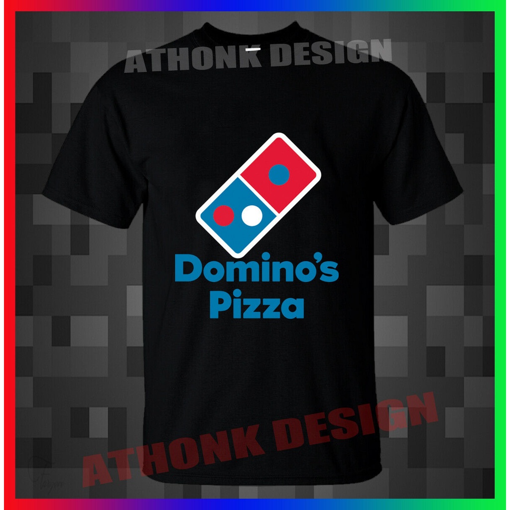 Dominos Food & Pizza เสื้อยืดบุรุษแบบกําหนดเองสไตล์เกาหลี Unseix Wild