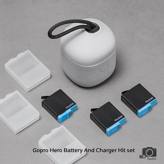 Allin Box Telesin GoPro Charger Battery waterproof แบต gopro แท่นชาร์จ gopro (GoPro 5 / GoPro 6 / GoPro 7 / GoPro 8 )