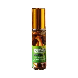 ยาหม่องน้ำรากโสม ยาหม่องน้ำ Green Herb oil กรีนเฮิร์บ ยาหม่องน้ำสมุนไพรรากโสม 8CC
