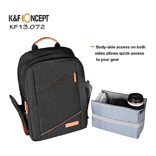 K&amp;F Concept KF13.072 DSLR Camera Travel Multi-functional Backpack กระเป๋าเป้สะพายหลัง