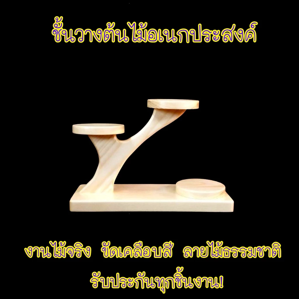 ชั้นวางต้นไม้สไตล์มินิมอล ไม้จริง thumbnail 6
