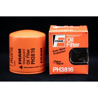 (ลดเพิ่ม40% ใส่โค้ด GRAD88 ลดสูงสุด80บาท)ไส้กรองน้ำมันเครื่อง Fram PH3816