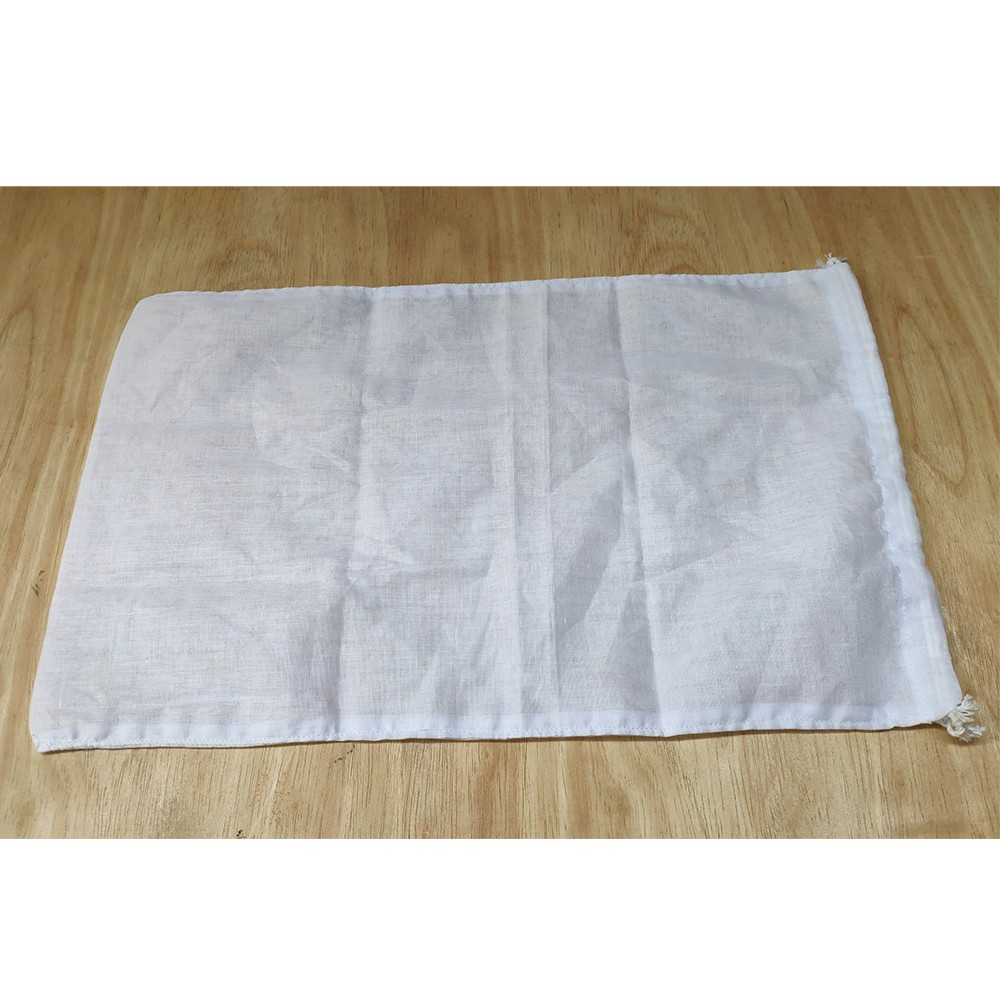 WAS Muslin Filter Cloth Size M ถุงผ้าขาวบางไซส์ M เชือกผูก Shopee