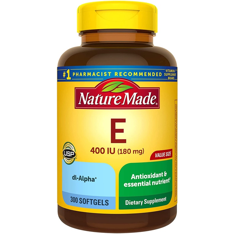 [ของแท้ 100%] NATURE MADE VITAMIN E 400 IU (180 mg)