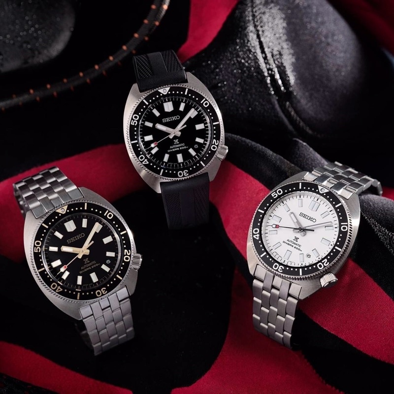 นาฬิกา Seiko Prospex Automatic Diver’s  รุ่น SPB313J1 หน้าดำ เข็มทอง / SPB315J1 หน้าขาว / SPB317J1 สายยาง