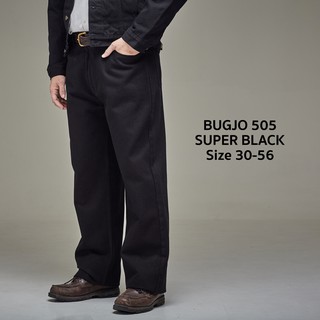 กางเกงยีนส์ขากระบอกยีนส์  สีดำ Size 28-36