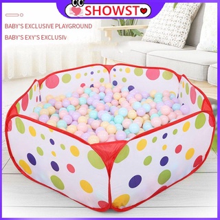 ⭐SH-PFF⭐Polka Dot Pattern Foldable Kids Play House Tent Outdoor&amp;Indoor Basketball Tent