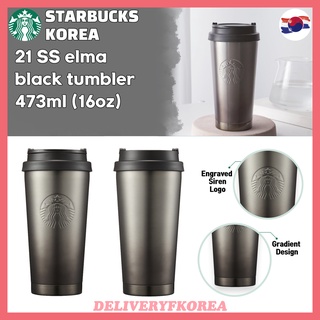 【 Starbucks 】Starbucks Korea 2021 SS elma black tumbler 473ml (16oz)