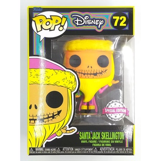 Funko Pop Disney Nightmare Before Christmas - Santa Jack Skellington Blacklight : 72