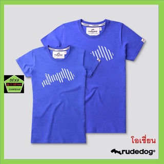 Rudedog เสื้อคอกลม ชาย หญิง รุ่น Backslash สีโอเชี่ยน