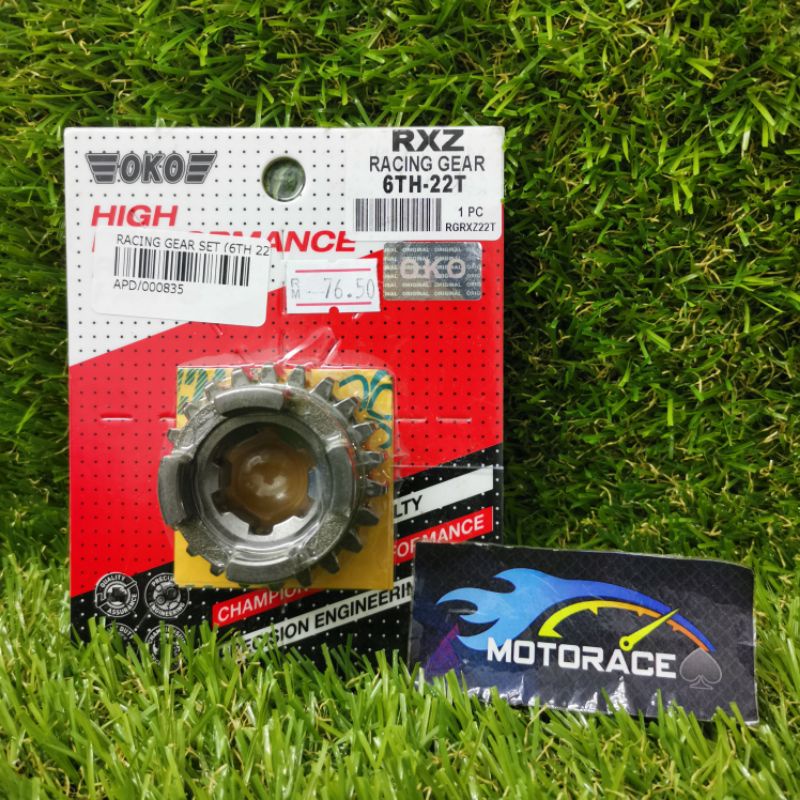 OKO RACING GEARBOX GEAR 6TH 22T YAMAHA RXZ