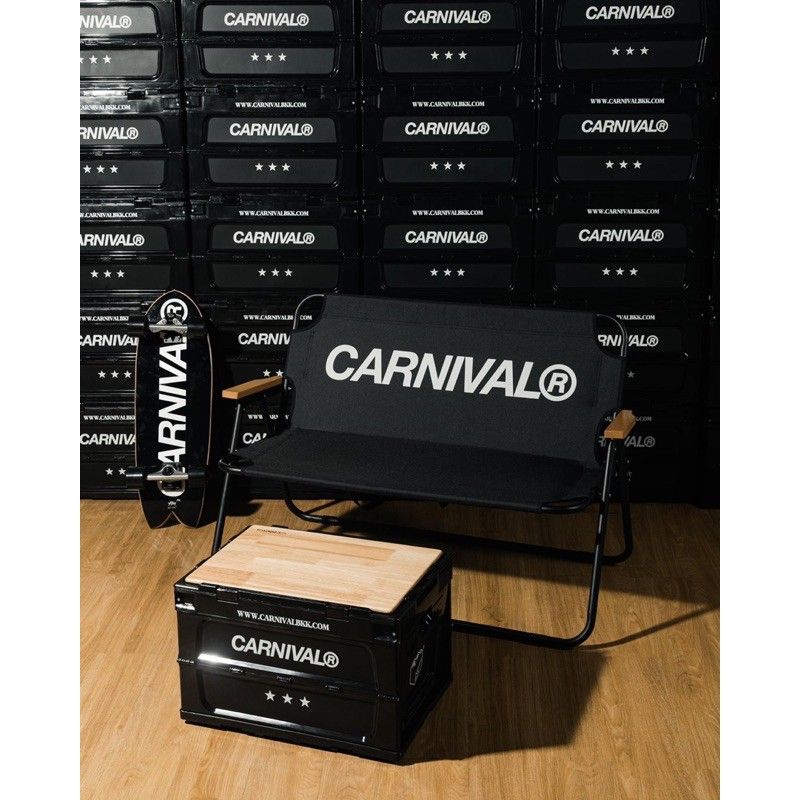 [ของแท้|พร้อมส่ง] CARNIVAL® HOME & AWAYCarnival x Tower Box Folding Container Black 50L กล่องพับได้ส