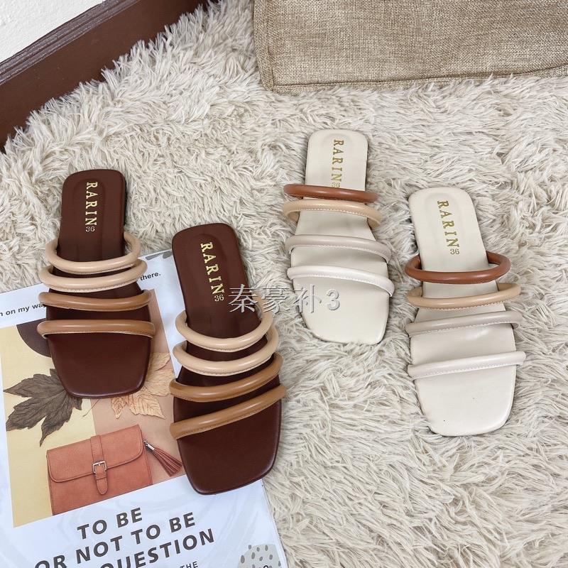 ☒RARIN 🧸 [ Brownie ] 🧸 36 - 41 รองเท้าแตะน่ารัก **เท้าไม่เรียวบวกเพิ่ม**