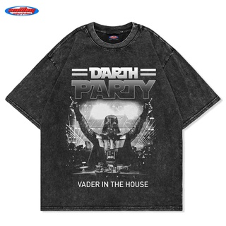 เสื้อยืดพิมพ์ลายเสื้อยืด โอเวอร์ไซซ์ พิมพ์ลาย STAR WARS vader in the house สําหรับผู้ชาย และผู้หญิง