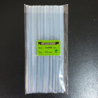 กาวแท่งขาวใส 7x200 mm (12 แท่ง / แพค)