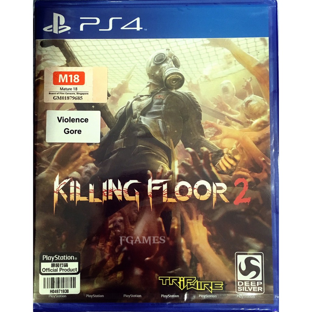 PS4 Killing Floor 2 (Zone3/Asia)( English ) แผ่นเกม ของแท้ มือ1 มือหนึ่ง ของใหม่ ในซีล แผ่นเกมส์