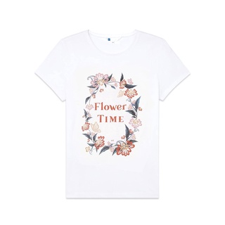 คอตต้อนคอกลมLiverpooll AIIZ (เอ ทู แซด) - เสื้อยืดผู้หญิงลายกราฟฟิก  Flower In The Garden Graphic T-ShirtsS-5XL