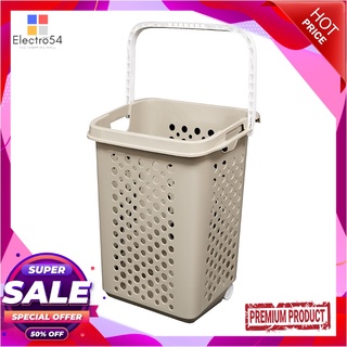 ตะกร้าผ้าล้อลาก A รุ่น 5025 คละสีPlastic Laundry Basket with Wheels A #5025 Assorted Color