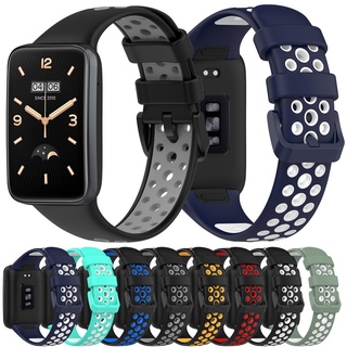 สําหรับ Xiaomi Mi Band 7 Pro GPS Smart Bracelet Strap ซิลิโคน Sport Band Watchbands สายรัดข้อมือป้องกันหน้าจอฟิล์มไฮดรอลิก