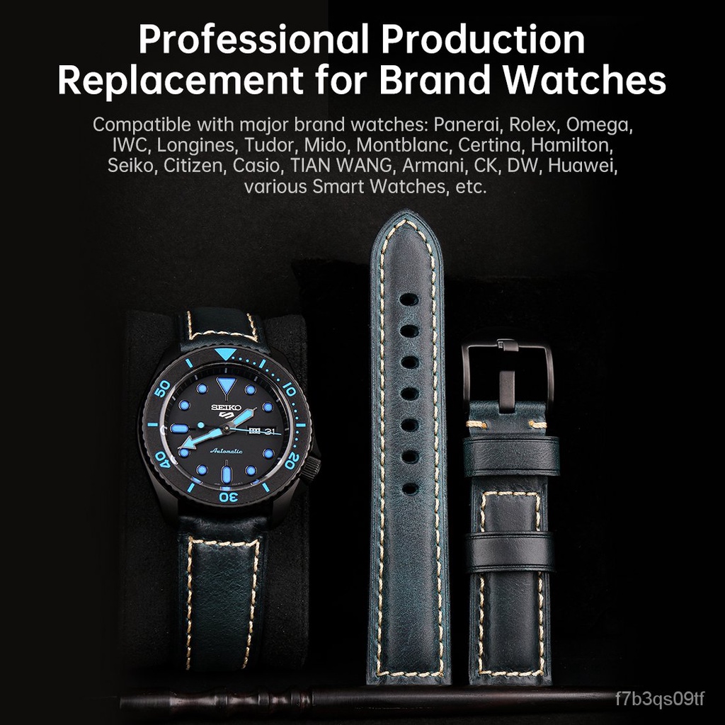 Trendy Elegance Full Grain Leather Watches Band A167-641_K0025880 main image 0
