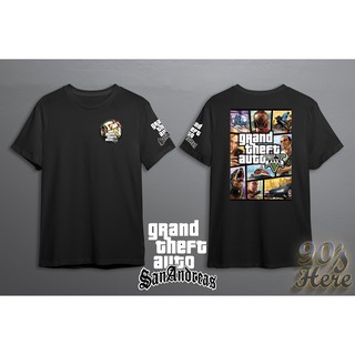 [S-5XL] ลด 50% เสื้อGTA เสื้อยืดลายGTA เกมGTA  เกรดพรีเมี่ยม สกรีนใหม่ทุกตัว เนื้อผ้า Cotton100% Comb No.30