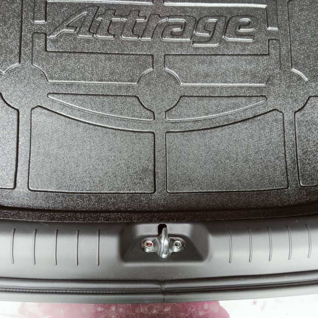 ถาดท้ายรถยนต์ Mitsubishi ATTRAGE (ปี 2013-2024) ตรงรุ่น ไม่มีกลิ่น ถาดวางของท้ายรถ
