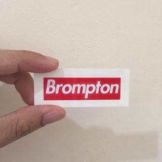 กรอบสติกเกอร์ ลาย BROMPTON BROMPNOT Suppreme รุ่นลิมิเต็ด