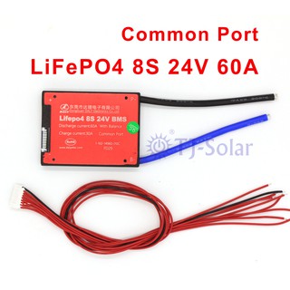 BMS ลิเทียมฟอสเฟต LiFePO4 8S 24V 60A/100A