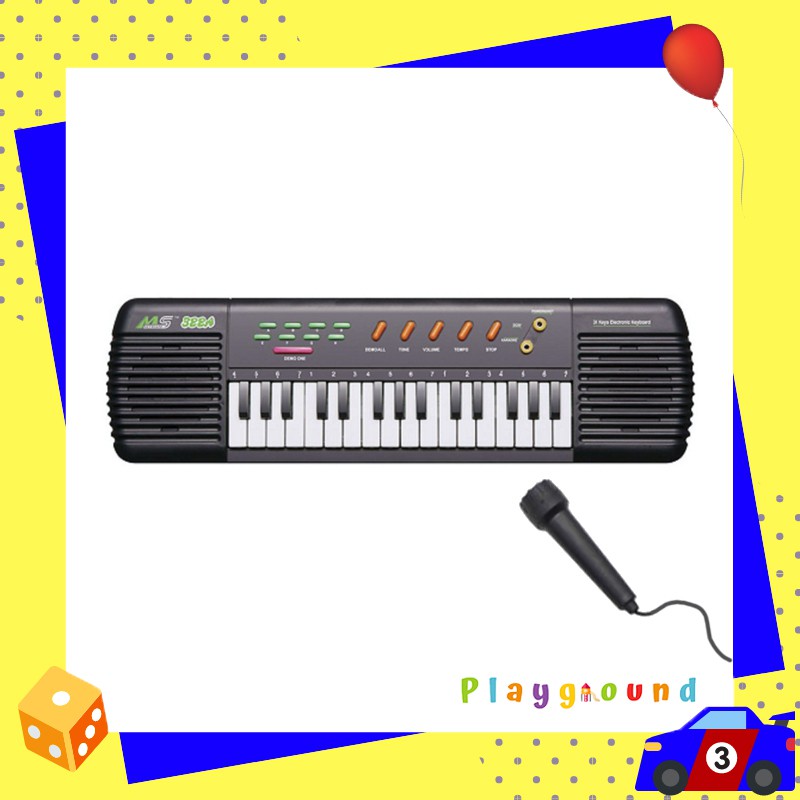 เครื่องดนตรี คีย์บอร์ดไฟฟ้า 31 คีย์ MS Electronic Keyboard MS-322A