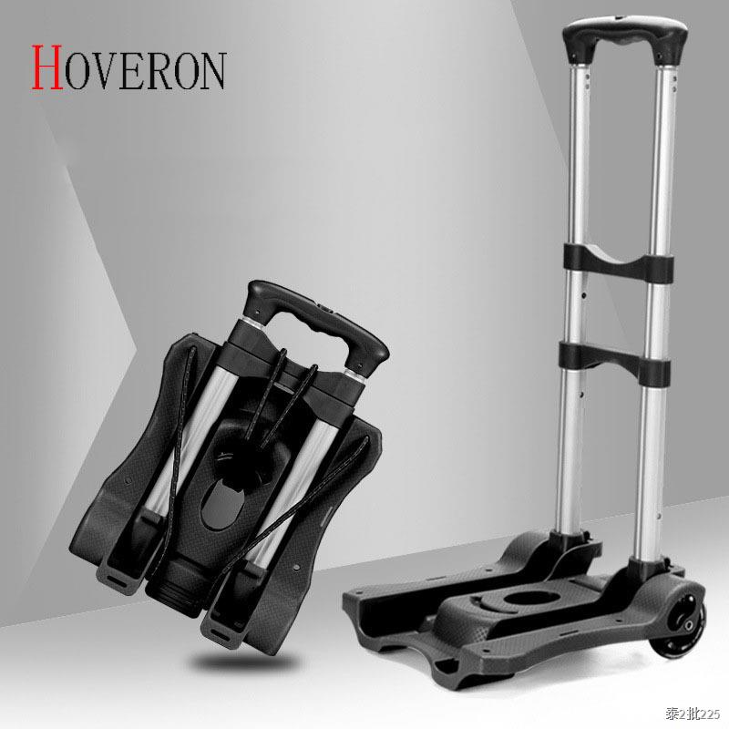HOVERON Folding Portable Trolley Mini Aluminum Alloy Luggage Family Travel Shopping Trolley Case Cart Trolley Suitcase S