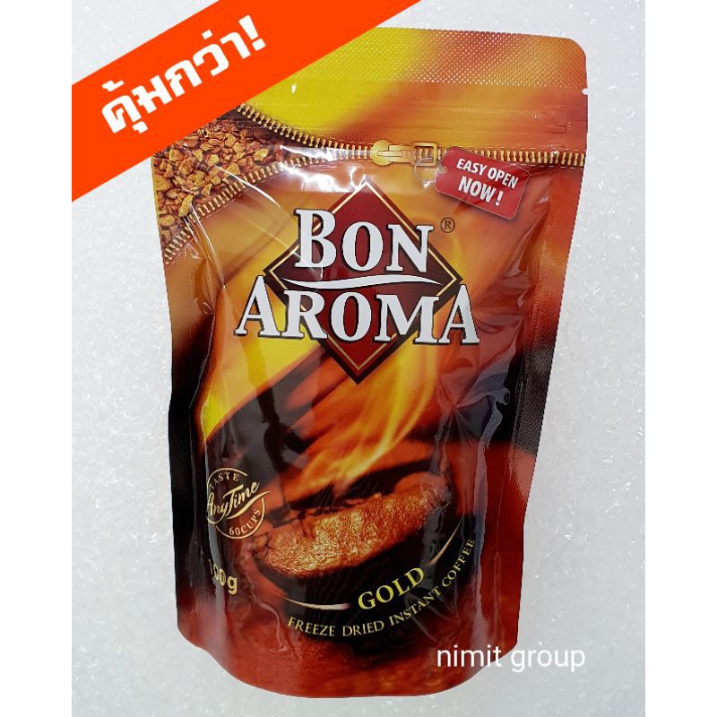กาแฟ BON AROMA GOLD (บอน อโรมา โกลด์) 100 กรัม (ถุงเติม ซิปล็อค)