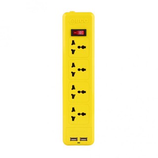 BCC ปลั๊กพ่วง 4 ช่องพร้อมช่องเสียบ USB 2 ช่อง (1.5 M.)